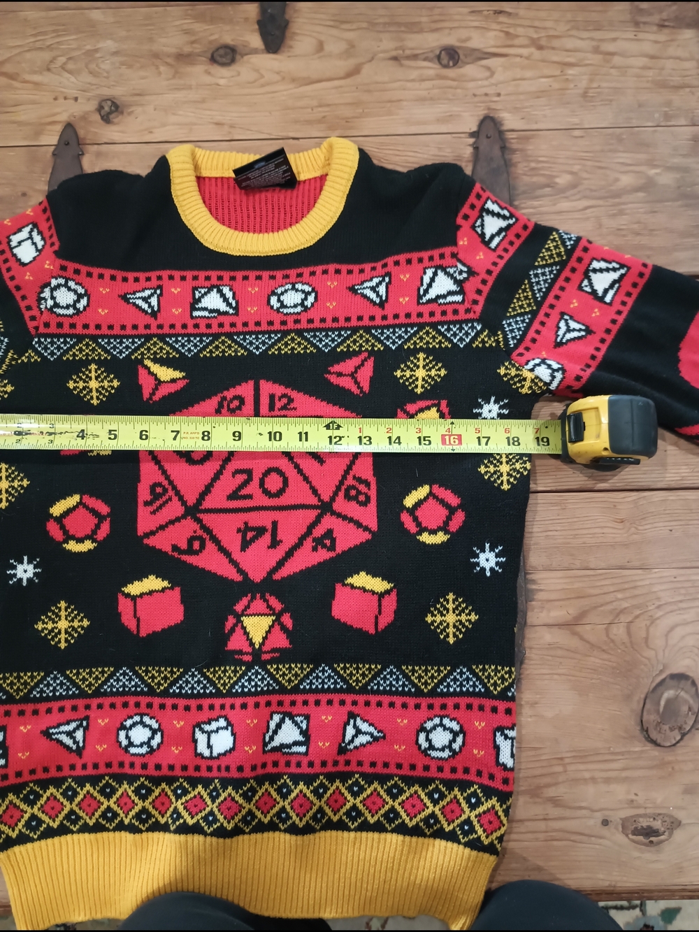 Dungeons & Dragons Gaming-Inspired Holiday Crewneck Sweater Size S - Picture 12 of 14
